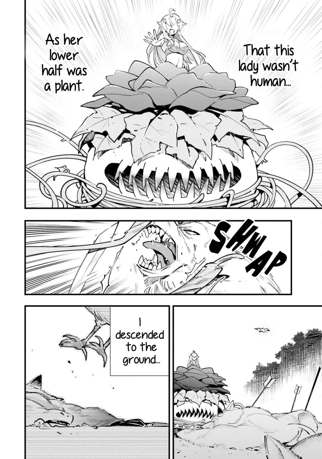 Shokubutsu Monster Musume Nikki: Seijo datta Watashi ga Uragirareta Hate ni Alraune ni Tensei Shite Shimatta node, kore kara wa Kougousei o Shinagara Shizuka ni Shokubutsu Life o Sugoshimasu Chapter 7 - Page 7
