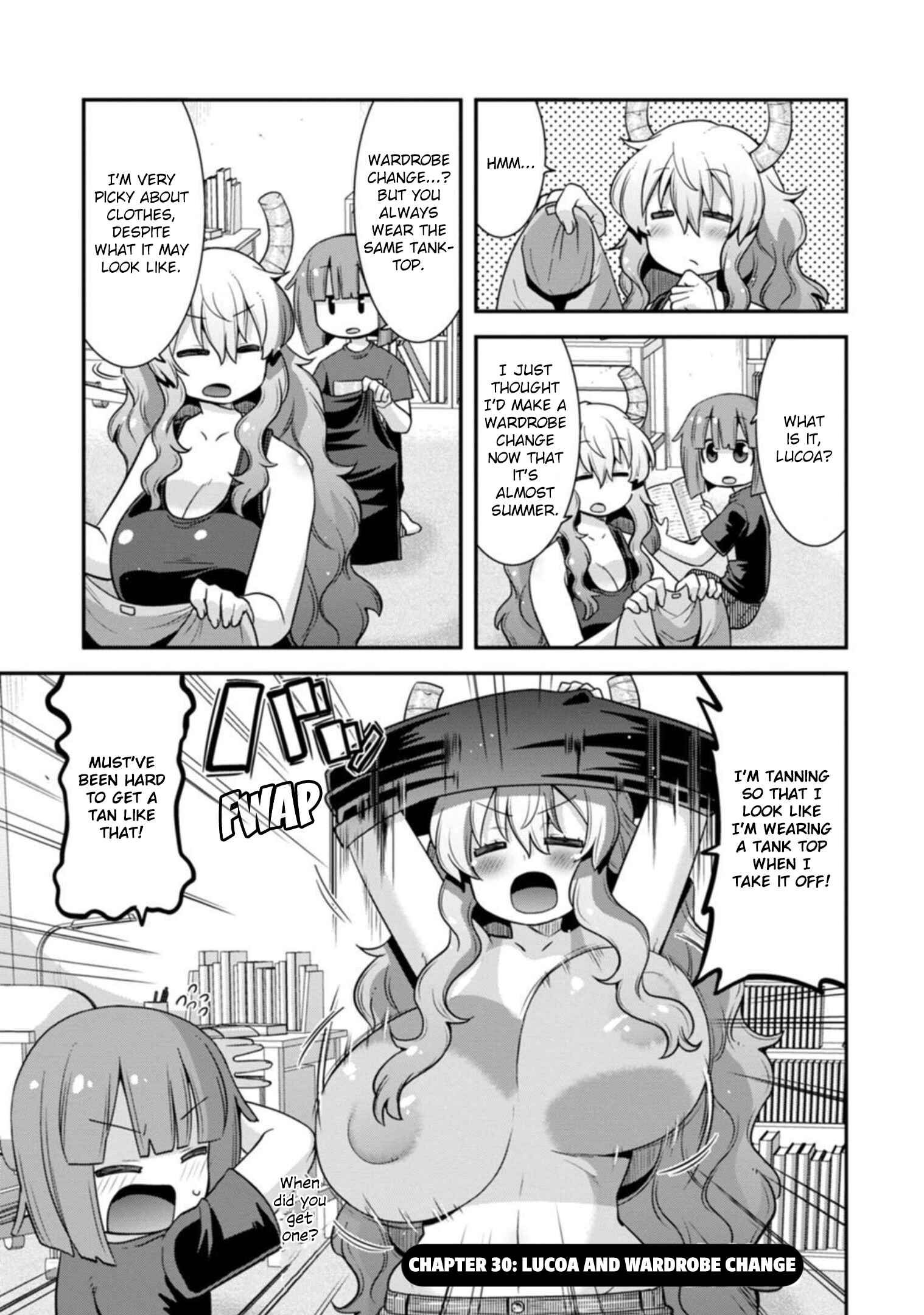 Kobayashi-san Chi no Maid Dragon - Lucoa wa Boku no ×× Desu Chapter 30 - Page 1
