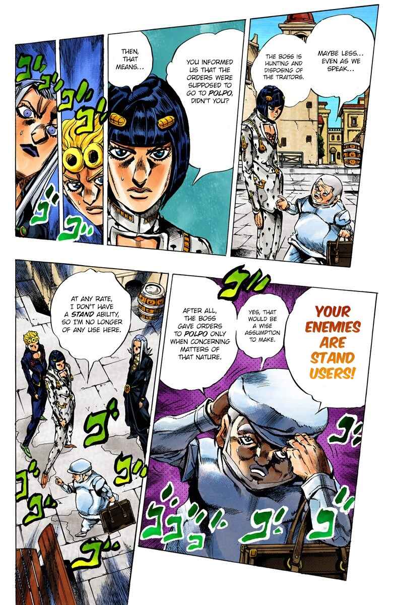 JoJo no Kimyou na Bouken: Part 5 - Ougon no Kaze Color-ban Chapter 30 - Page 11