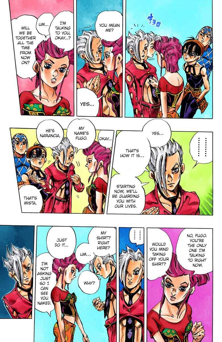 JoJo no Kimyou na Bouken: Part 5 - Ougon no Kaze Color-ban Chapter 30 - Page 14