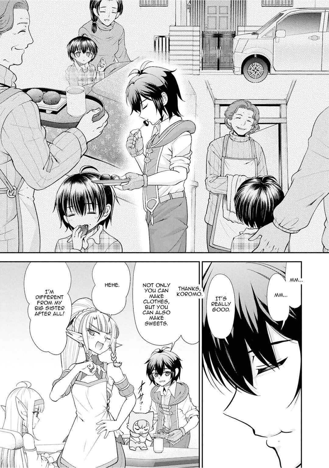 Tenohira Kaitaku Mura de Isekai Kenkokuki ~Fueteku Yome-tachi to Nonbiri Mujintou Life~ Chapter 58 - Page 13
