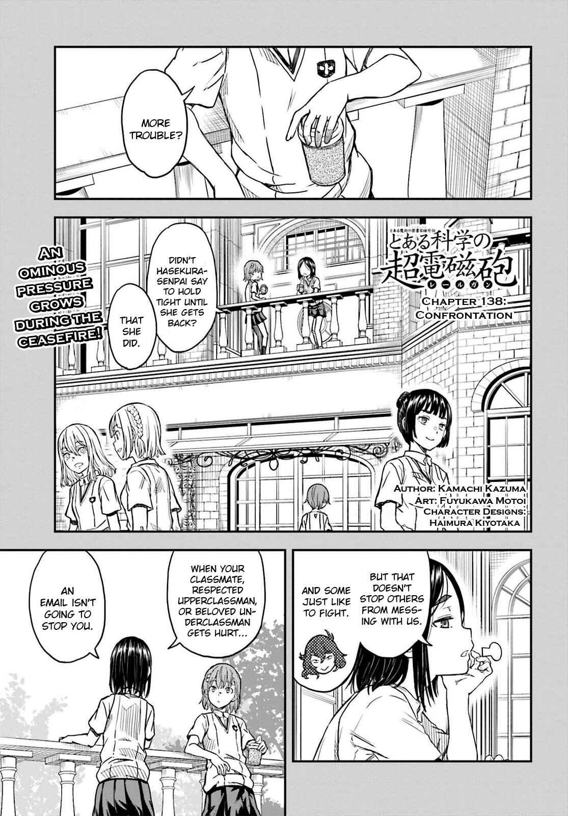 Toaru Majutsu no Index Gaiden: Toaru Kagaku no Railgun Chapter 138 - Page 1
