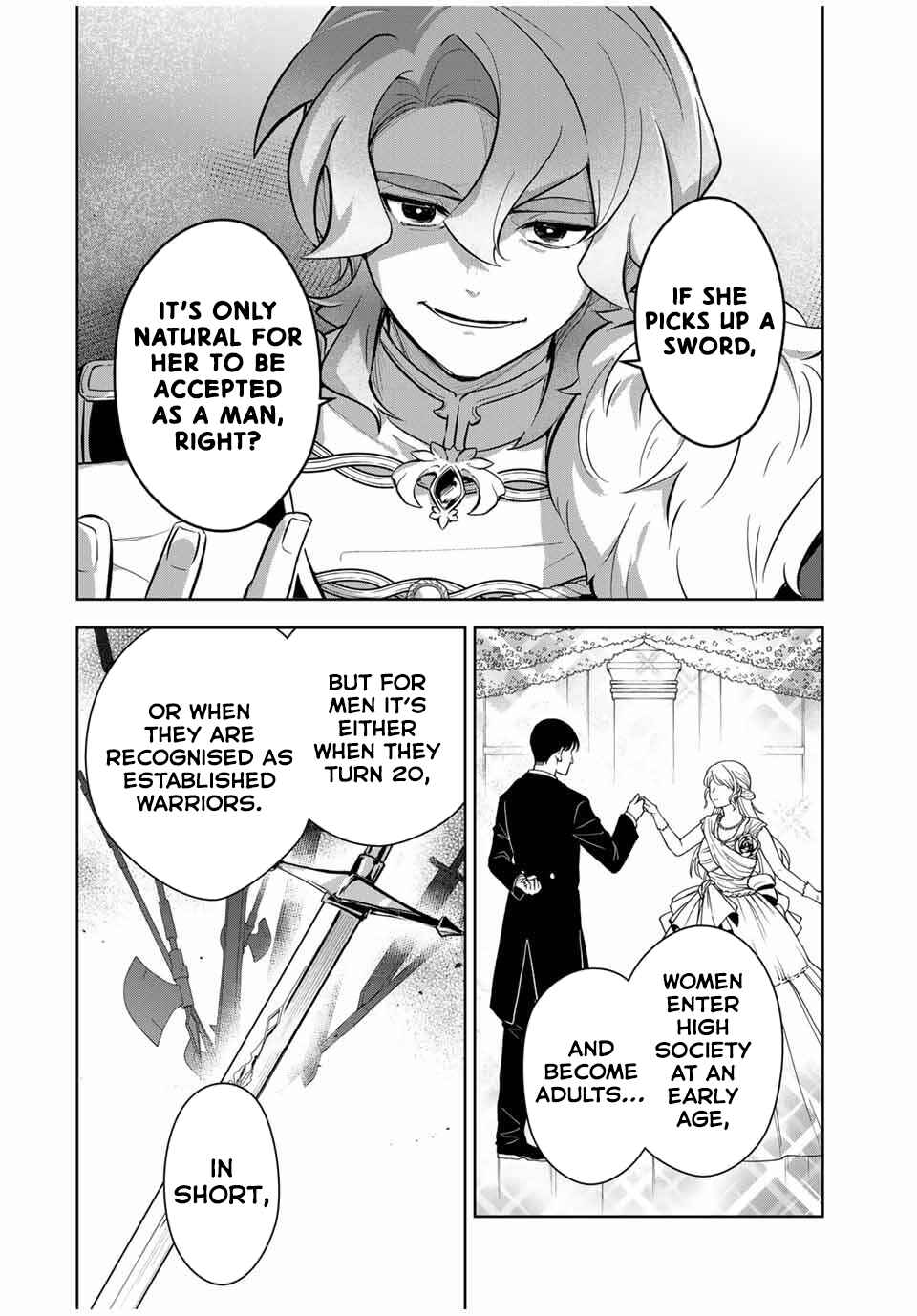 Koujo Tensei: Densetsu no Dai Madoushi (♂), Hime Kishi to Narite Densetsu no Reijou Kishidan o Tsukuri Musou Suru Chapter 3 - Page 18