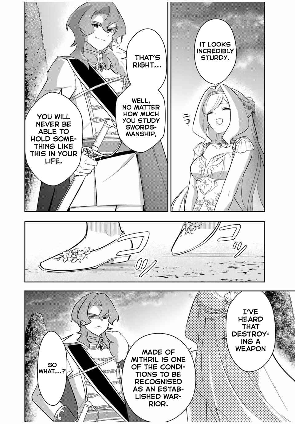 Koujo Tensei: Densetsu no Dai Madoushi (♂), Hime Kishi to Narite Densetsu no Reijou Kishidan o Tsukuri Musou Suru Chapter 3 - Page 22