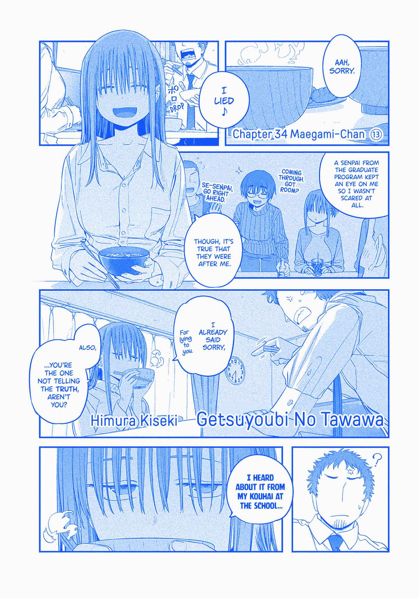 Getsuyoubi no Tawawa (Blue) (Fan Colored) Chapter 34 - Page 2