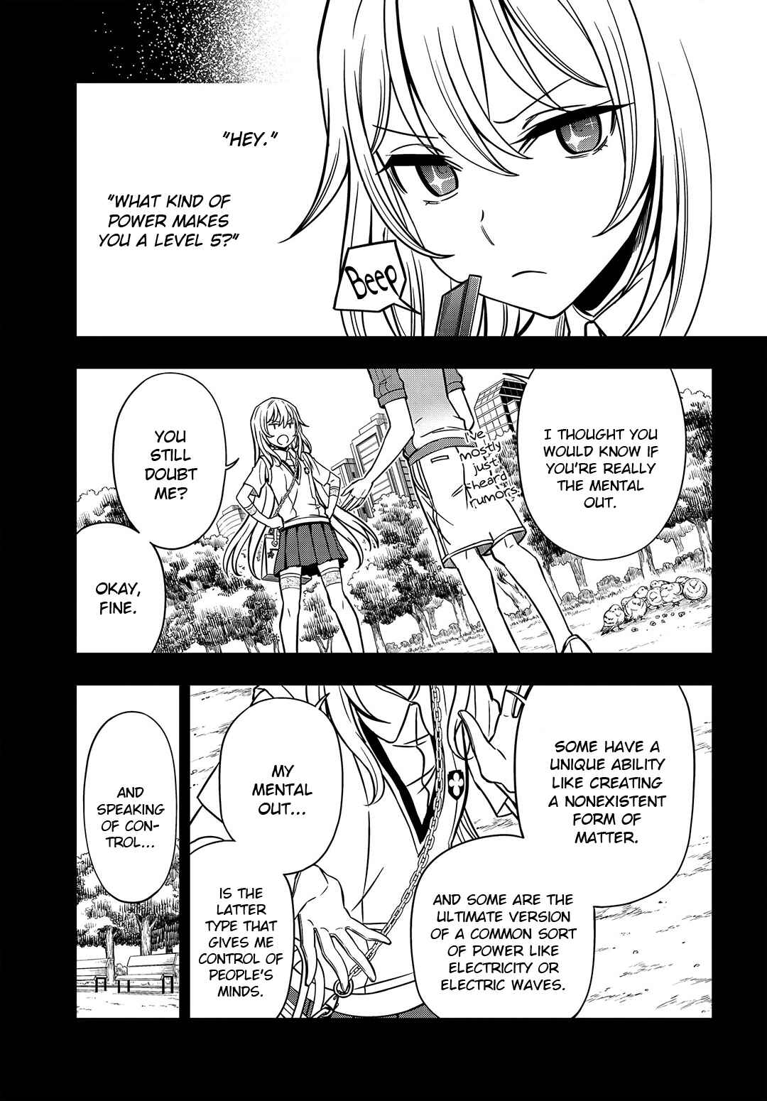 Toaru Majutsu no Index Gaiden - Toaru Kagaku no Mental Out Chapter 8.1 - Page 11