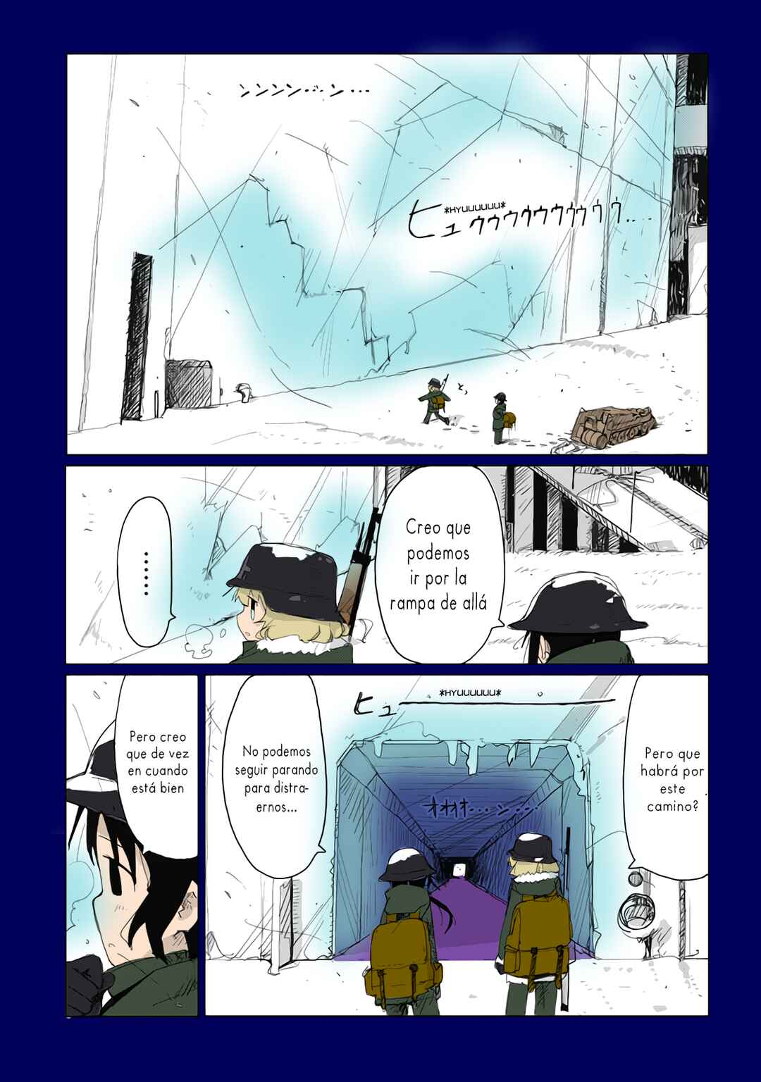 Shoujo Shuumatsu Ryokou (Fan Colored) Chapter 37 - Page 1