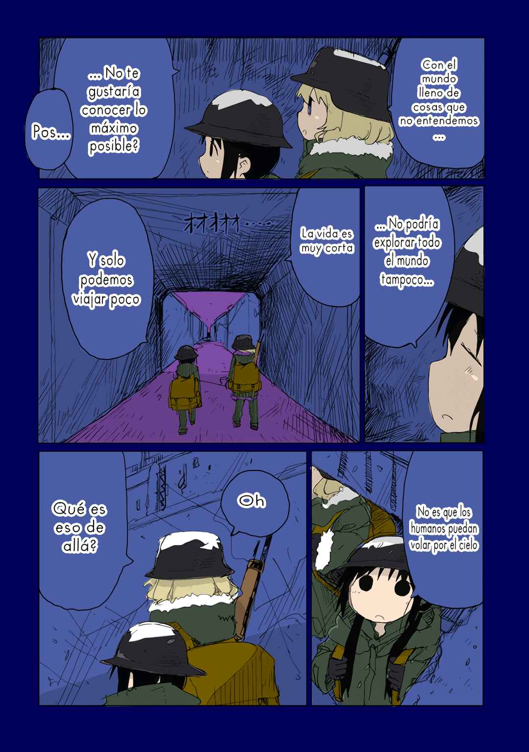 Shoujo Shuumatsu Ryokou (Fan Colored) Chapter 37 - Page 2