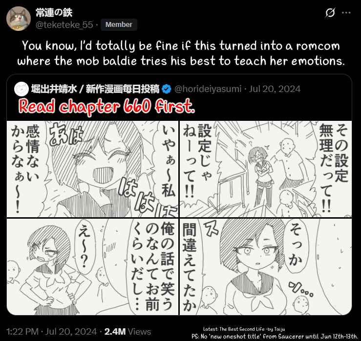 Holiday Yasumi's Twitter Shorts Chapter 661 - Page 1