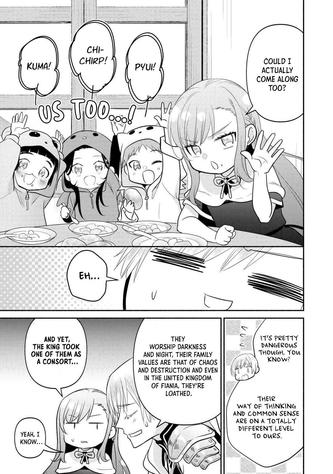 Tensei Youjo.: Shinjuu to Ouji to, Saikyou no Oji-san Youhei-dan no Naka de Ikiru Chapter 25 - Page 9
