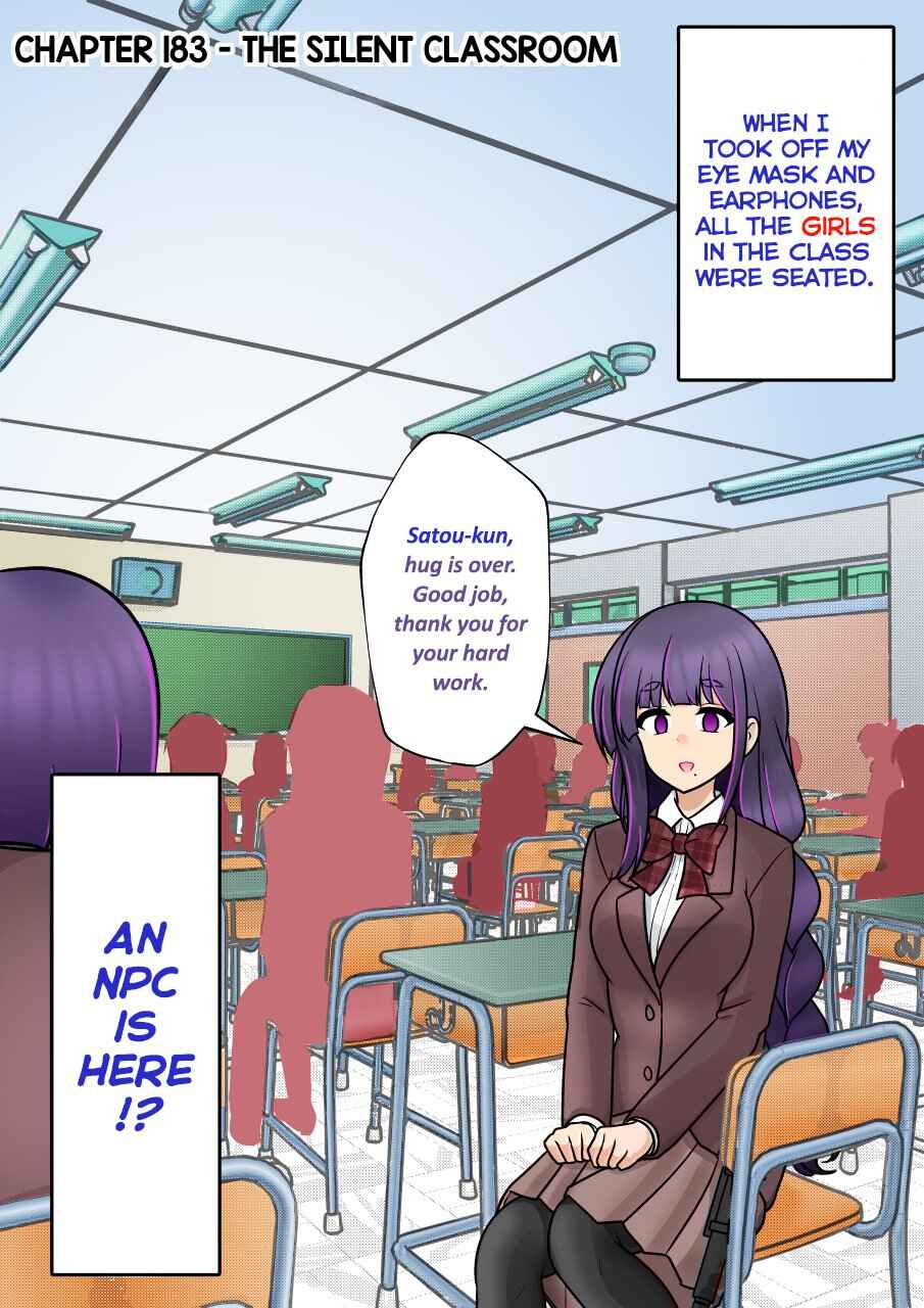 Danjo-hi 1:39 no Heikou Sekai wa Omoi no Hoka Futsuu (Fan Colored) Chapter 183 - Page 1