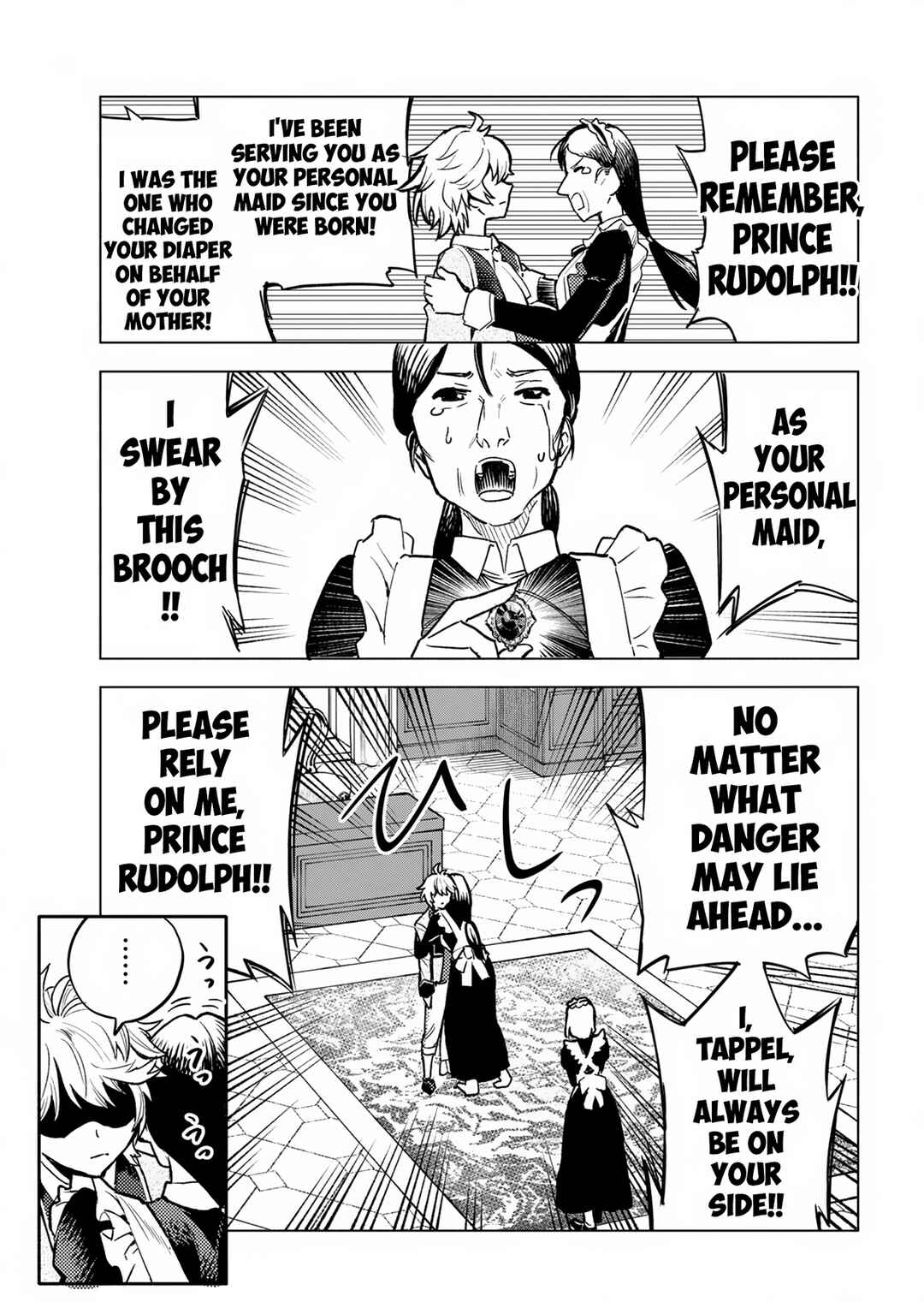 Tada no Murabito no Boku ga, Sanbyakunen-mae no Boukun Ouji ni Tensei Shite Shimaimashita: Zense no Chishiki de Ansatsu Flag o Kaihi Shite, Odayaka ni Ikinokorimasu! Chapter 1 - Page 27