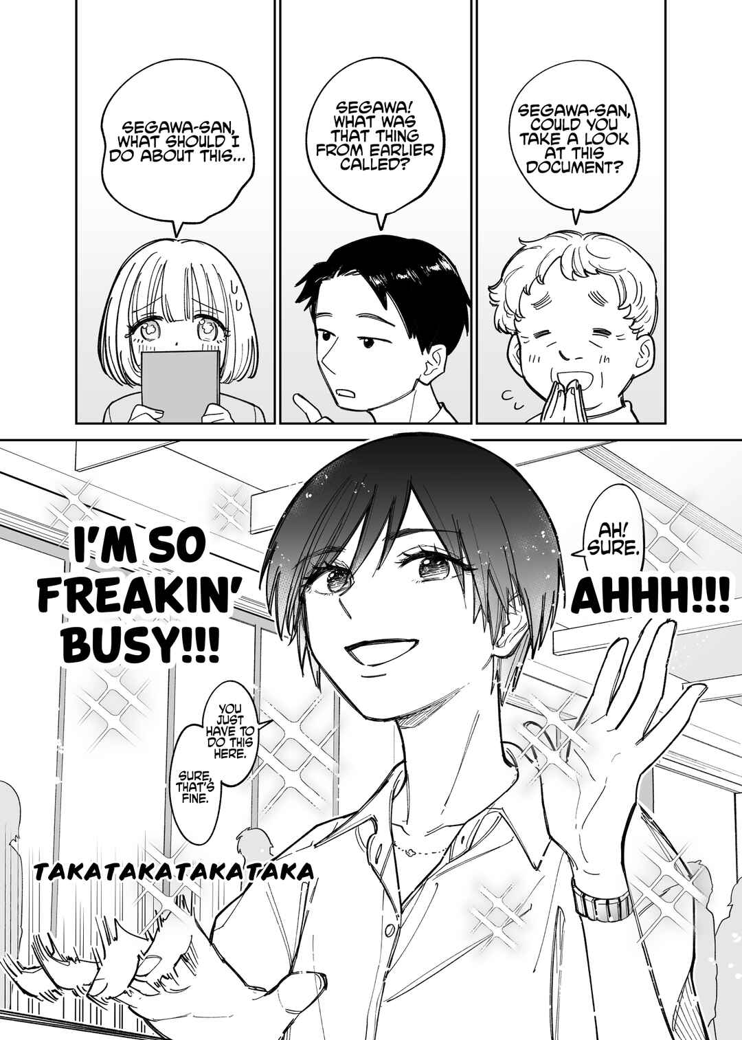Genkai OL to Joshi Daisei ga 〇〇 Suru Hanashi Chapter 1 - Page 1