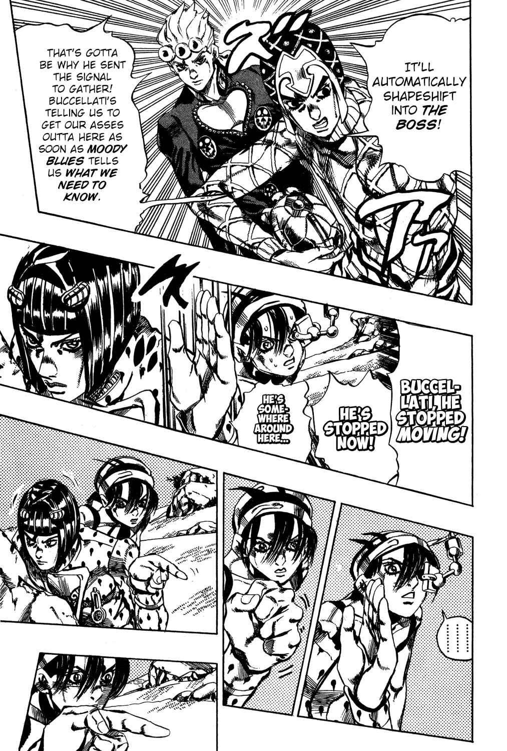 JoJo no Kimyou na Bouken: Part 5 - Ougon no Kaze Chapter 110 - Page 7