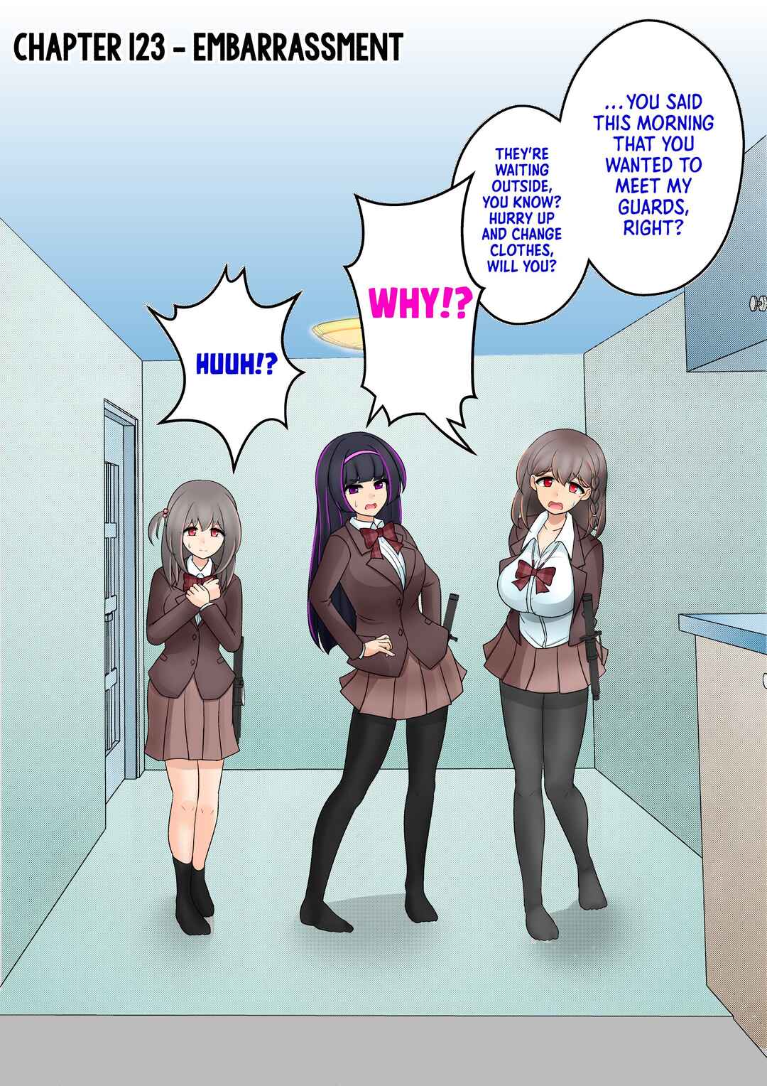 Danjo-hi 1:39 no Heikou Sekai wa Omoi no Hoka Futsuu (Fan Colored) Chapter 123 - Page 1