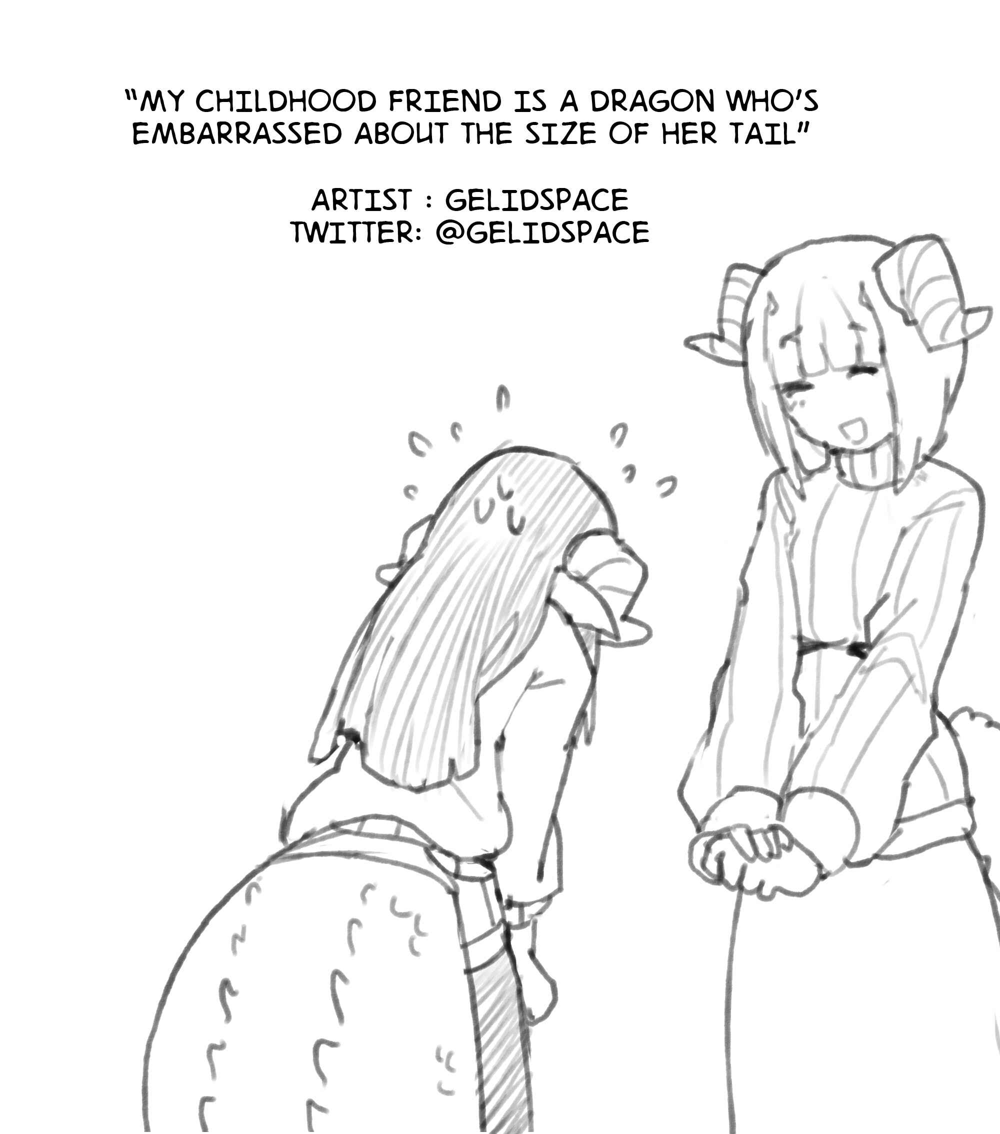 My Childhood Friend Is A Dragon Who's Embarrassed About the Size Of Her Tail Chapter 3 - Page 2