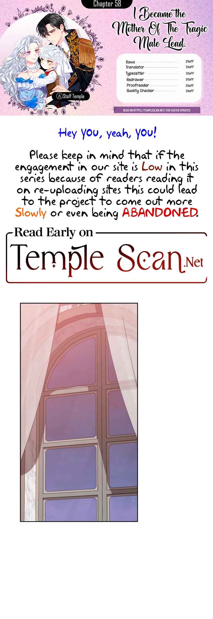 I Became the Mother of the Evil Male Lead Chapter 58 - Page 1