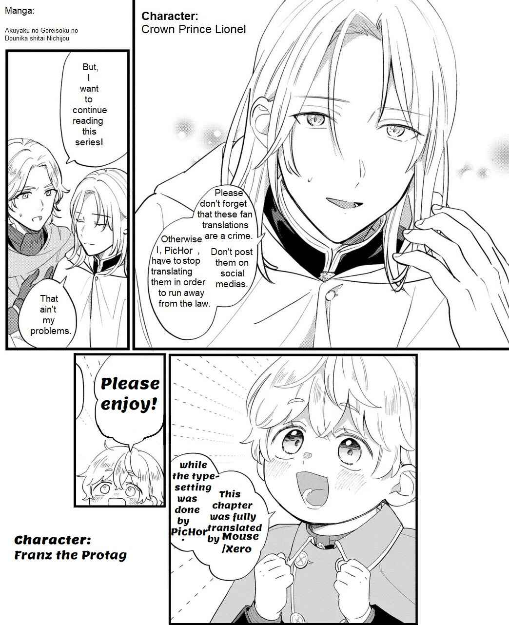 Akuyaku no Goreisoku no Dou ni ka Shitai Nichijou Chapter 35 - Page 1