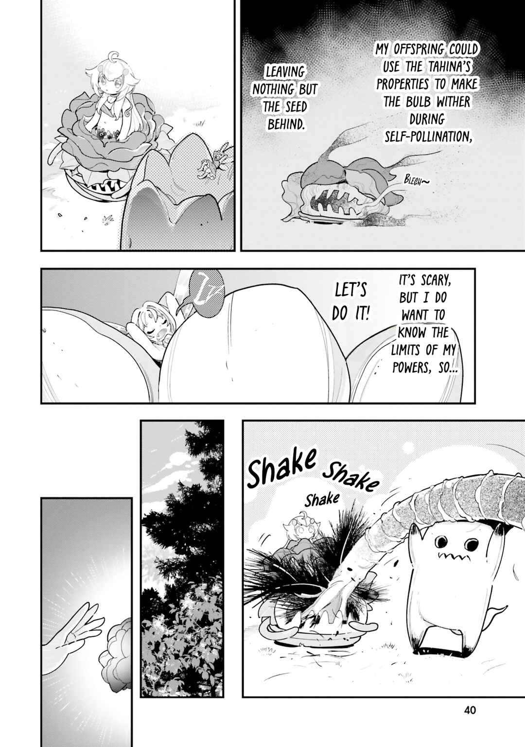 Shokubutsu Monster Musume Nikki: Seijo datta Watashi ga Uragirareta Hate ni Alraune ni Tensei Shite Shimatta node, kore kara wa Kougousei o Shinagara Shizuka ni Shokubutsu Life o Sugoshimasu Chapter 22 - Page 11