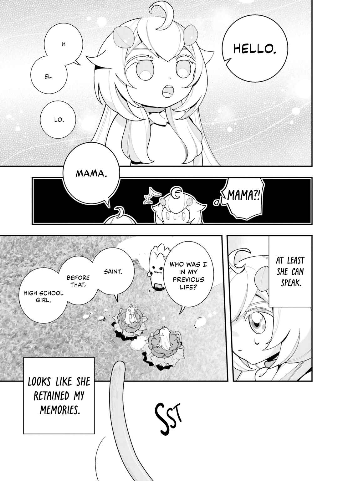 Shokubutsu Monster Musume Nikki: Seijo datta Watashi ga Uragirareta Hate ni Alraune ni Tensei Shite Shimatta node, kore kara wa Kougousei o Shinagara Shizuka ni Shokubutsu Life o Sugoshimasu Chapter 22 - Page 14