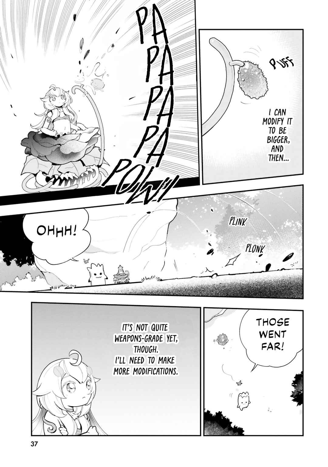 Shokubutsu Monster Musume Nikki: Seijo datta Watashi ga Uragirareta Hate ni Alraune ni Tensei Shite Shimatta node, kore kara wa Kougousei o Shinagara Shizuka ni Shokubutsu Life o Sugoshimasu Chapter 22 - Page 8