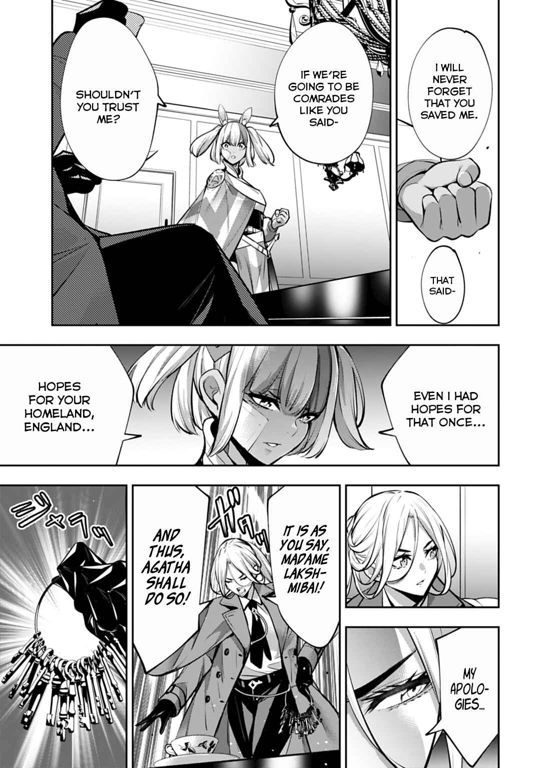 Majo Taisen - 32-nin no Isai no Majo wa Koroshiau Chapter 57 - Page 5