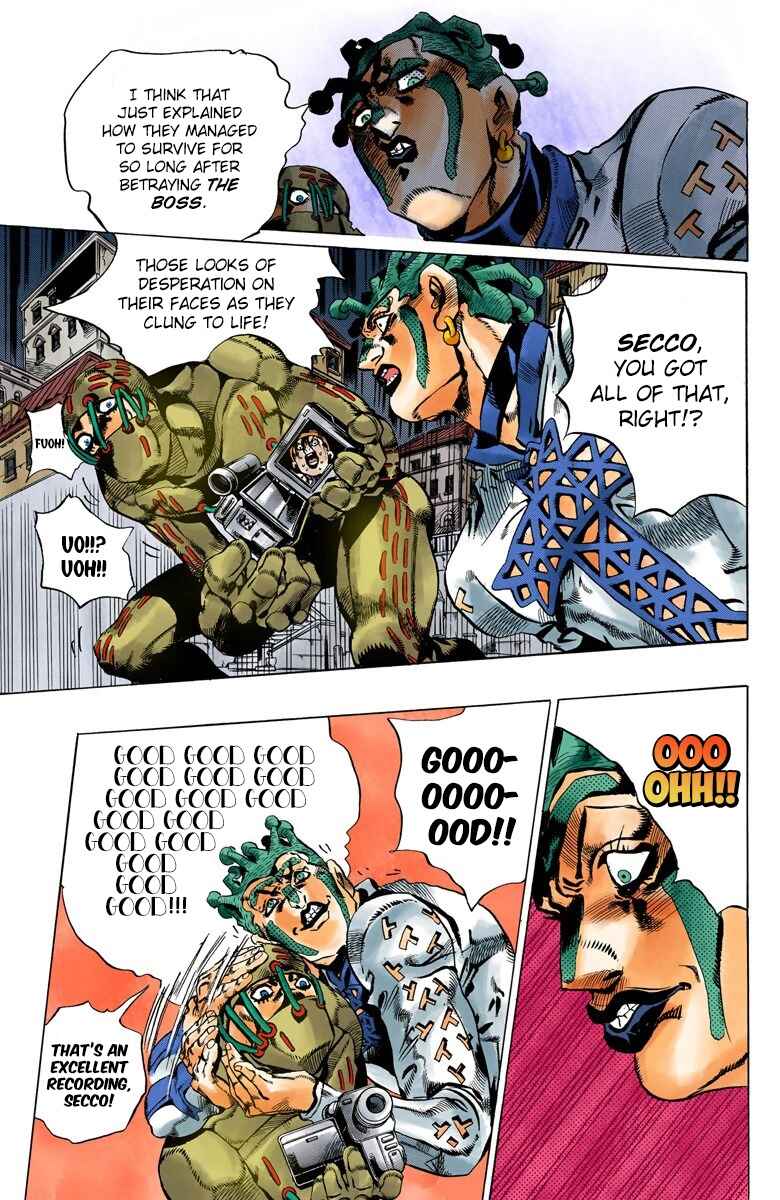 JoJo no Kimyou na Bouken: Part 5 - Ougon no Kaze Color-ban Chapter 115 - Page 14