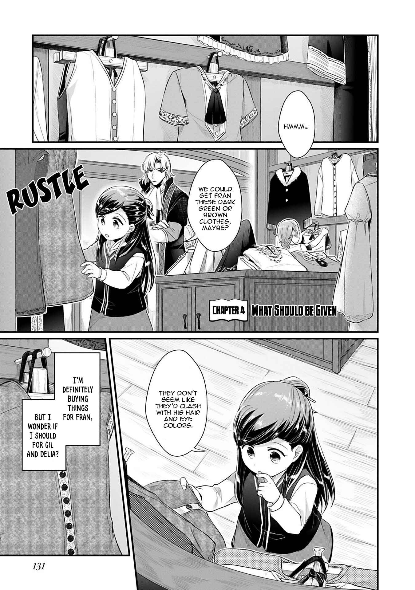 Honzuki no Gekokujou: Shisho ni Naru tame ni wa Shudan o Erandeiraremasen—Dai-2 Bu: Hon no Tamenara Miko ni Naru! Chapter 4 - Page 2