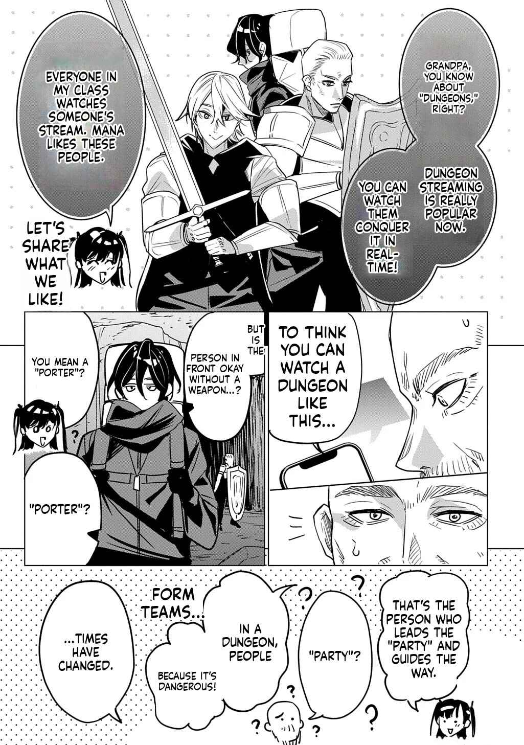 Moto Tansakusha no Ojii-chan: Mago ni Segamarete Dungeon Haishin o Hajimeta njaga, Nazeka Bazuriotta wai Chapter 1 - Page 14