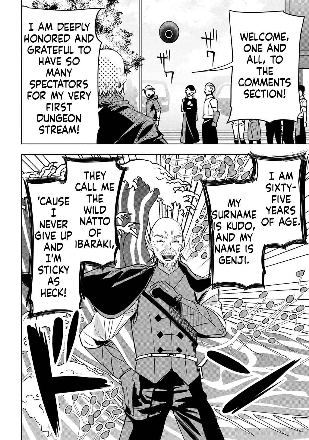 Moto Tansakusha no Ojii-chan: Mago ni Segamarete Dungeon Haishin o Hajimeta njaga, Nazeka Bazuriotta wai Chapter 1 - Page 31