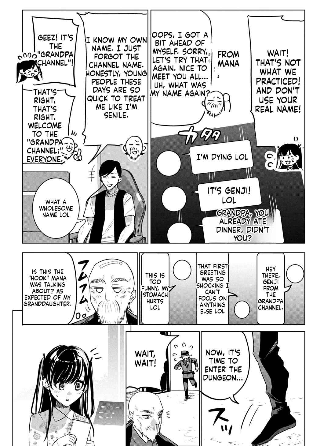 Moto Tansakusha no Ojii-chan: Mago ni Segamarete Dungeon Haishin o Hajimeta njaga, Nazeka Bazuriotta wai Chapter 1 - Page 33