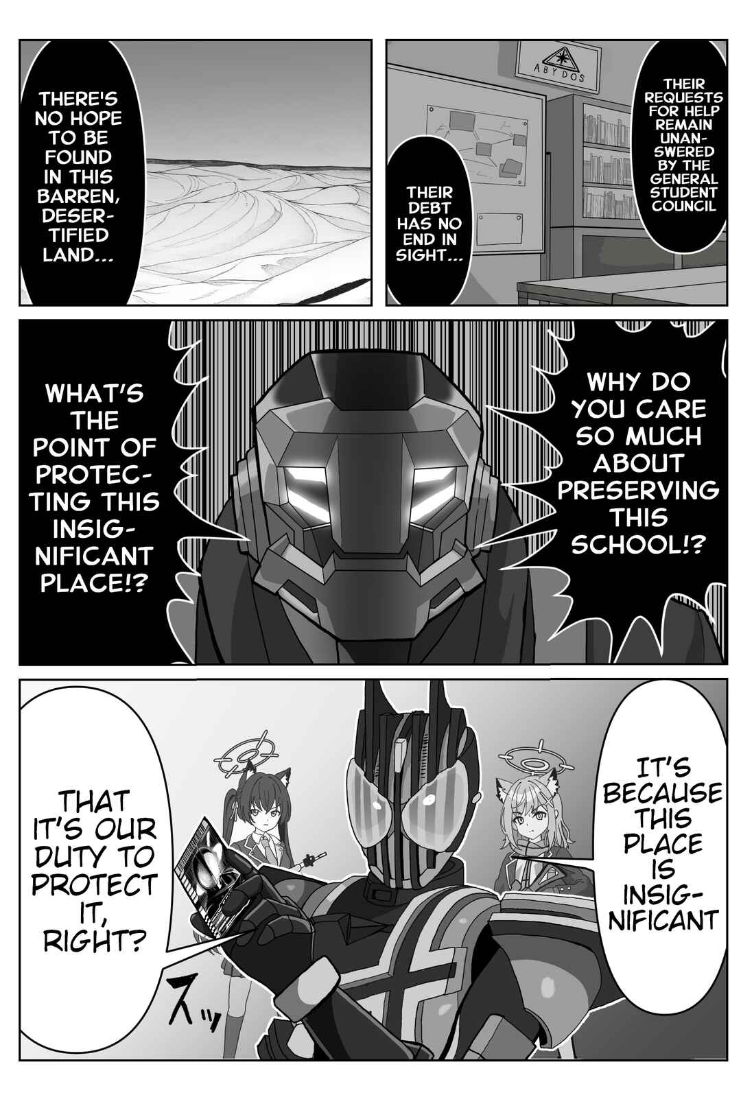 Blue Archive x Kamen Rider Decade - Schale no Kadoya Tsukasa-sensei Gainen (Doujinshi) Chapter 2 - Page 1