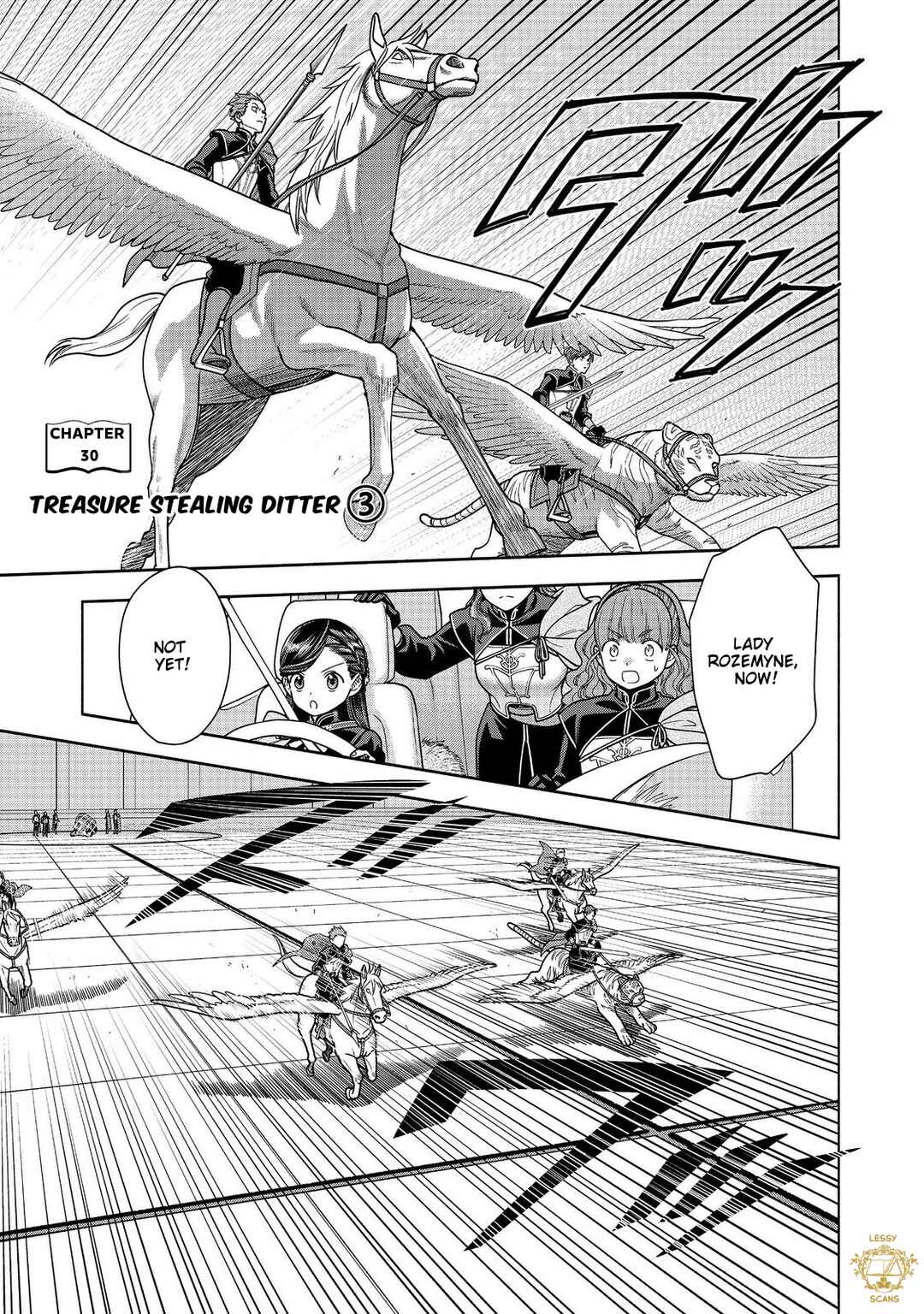 Honzuki no Gekokujou: Shisho ni Naru tame ni wa Shudan o Erandeiraremasen—Dai-4 Bu: Kizokuin no Toshokan o Sukuitai! Chapter 30 - Page 1