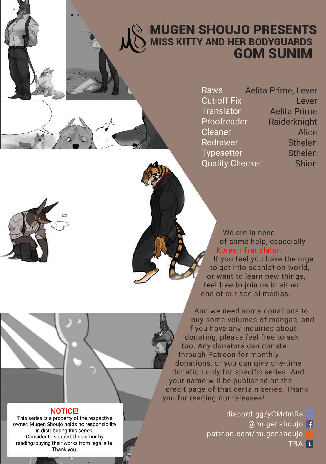 Miss Kitty and Her Bodyguards Chapter 12 - Page 1