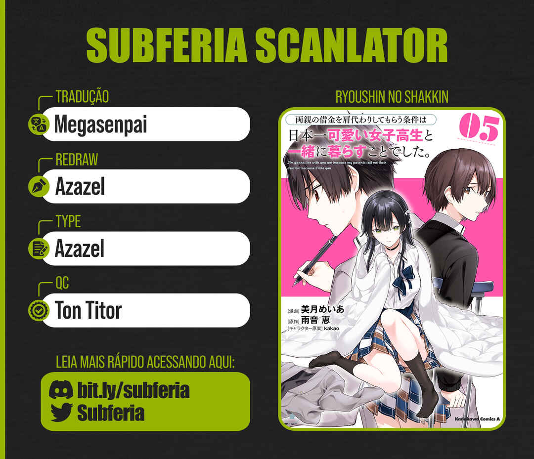 Ryoushin no Shakkin wo Katagawari Shite Morau Jouken wa Nihon Ichi Kawaii Joshikousei to Issho ni Kurasu Koto deshita. Chapter 34 - Page 1