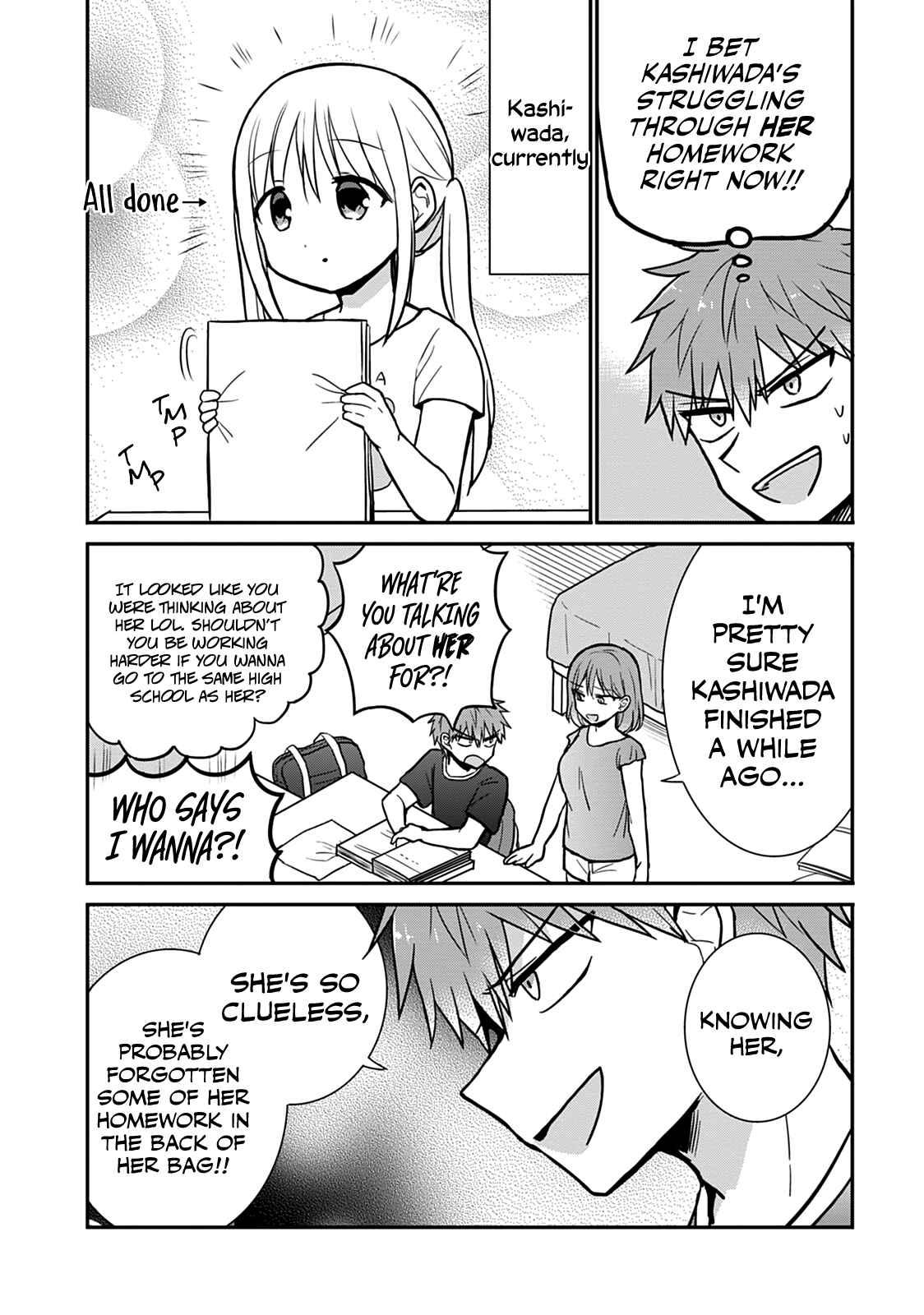 Kao ni Denai Kashiwada-san to Kao ni Deru Oota-kun Chapter 37.5 - Page 2