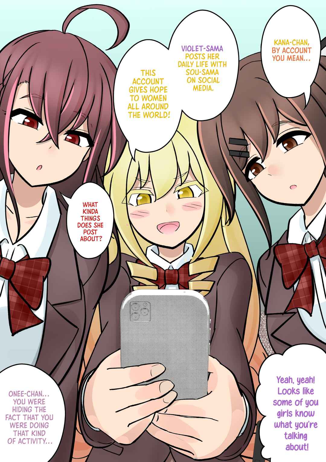 Danjo-hi 1:39 no Heikou Sekai wa Omoi no Hoka Futsuu (Fan Colored) Chapter 126 - Page 4