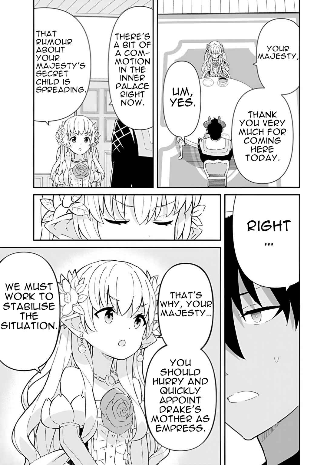 Reiketsu Ryuuou Heika no "Unmei no Tsugai" rashii Desu ga, Koukyuu ni Hikikomorou to Omoimasu Chapter 15 - Page 30