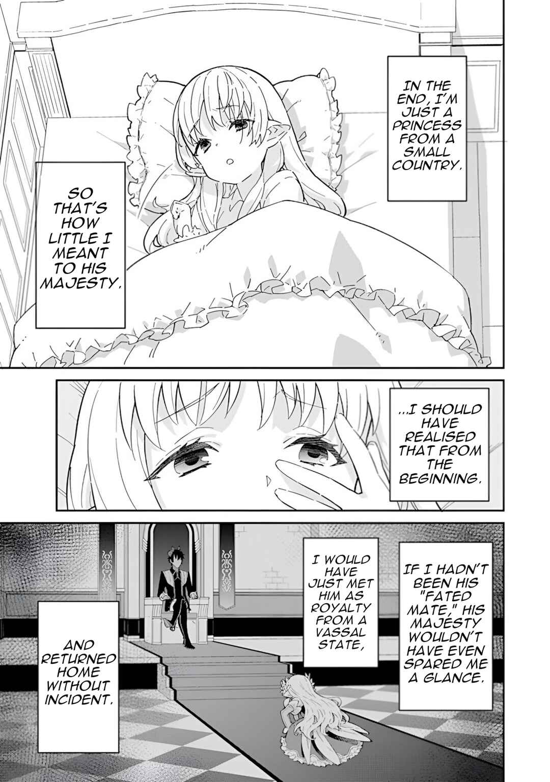 Reiketsu Ryuuou Heika no "Unmei no Tsugai" rashii Desu ga, Koukyuu ni Hikikomorou to Omoimasu Chapter 15 - Page 4