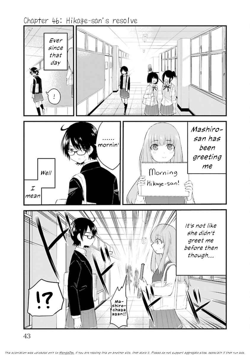 Koe ga dasenai Shoujo wa "Kanojo ga Yasashisugiru" to Omotte iru Chapter 46 - Page 1