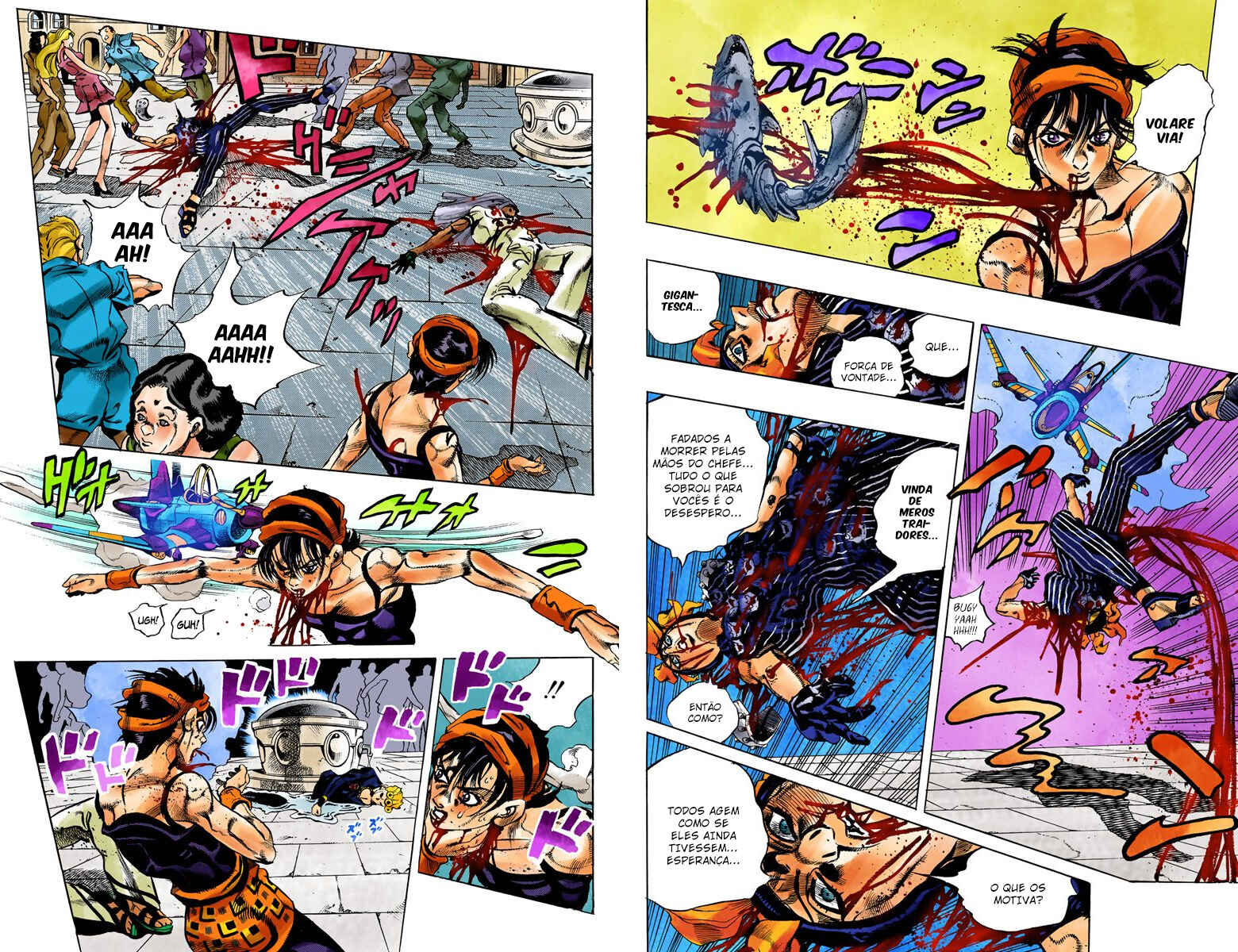 JoJo no Kimyou na Bouken: Part 5 - Ougon no Kaze Color-ban Chapter 92 - Page 8