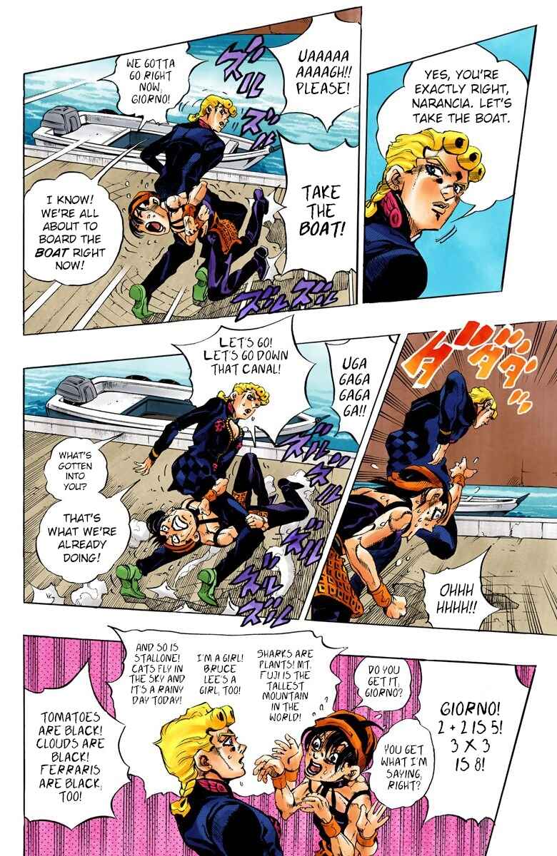 JoJo no Kimyou na Bouken: Part 5 - Ougon no Kaze Color-ban Chapter 87 - Page 10