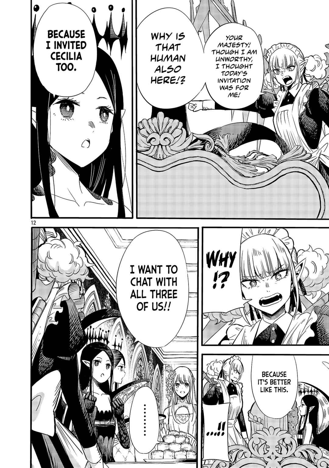 Koushaku Reijou no Rouraku Mission ~Maou to no Seiryaku Kekkon ga, Jinrui Saigo no Kirifuda desu!... tte, Maou ga Onnanoko no Baai wa Dou Sureba Ii no desu ka!?~ Chapter 7 - Page 12