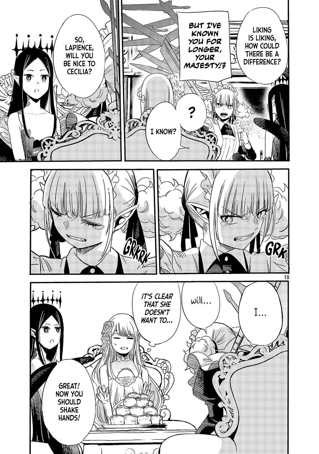 Koushaku Reijou no Rouraku Mission ~Maou to no Seiryaku Kekkon ga, Jinrui Saigo no Kirifuda desu!... tte, Maou ga Onnanoko no Baai wa Dou Sureba Ii no desu ka!?~ Chapter 7 - Page 19