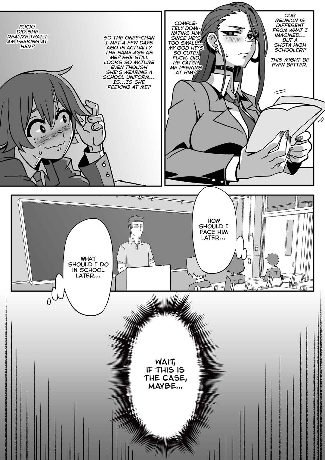 Something Naughty Would Happen If They Knew Each Other's Thoughts Chapter 2 - Page 3