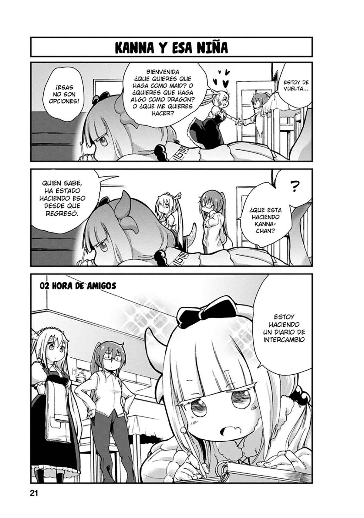 Kobayashi-san Chi no Maid Dragon - Kanna no Nichijou Chapter 2 - Page 3