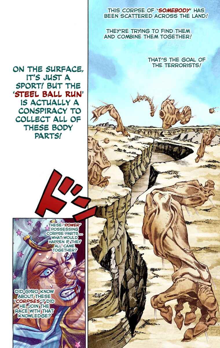 JoJo no Kimyou na Bouken: Part 7 - Steel Ball Run Color-ban Chapter 26 - Page 44
