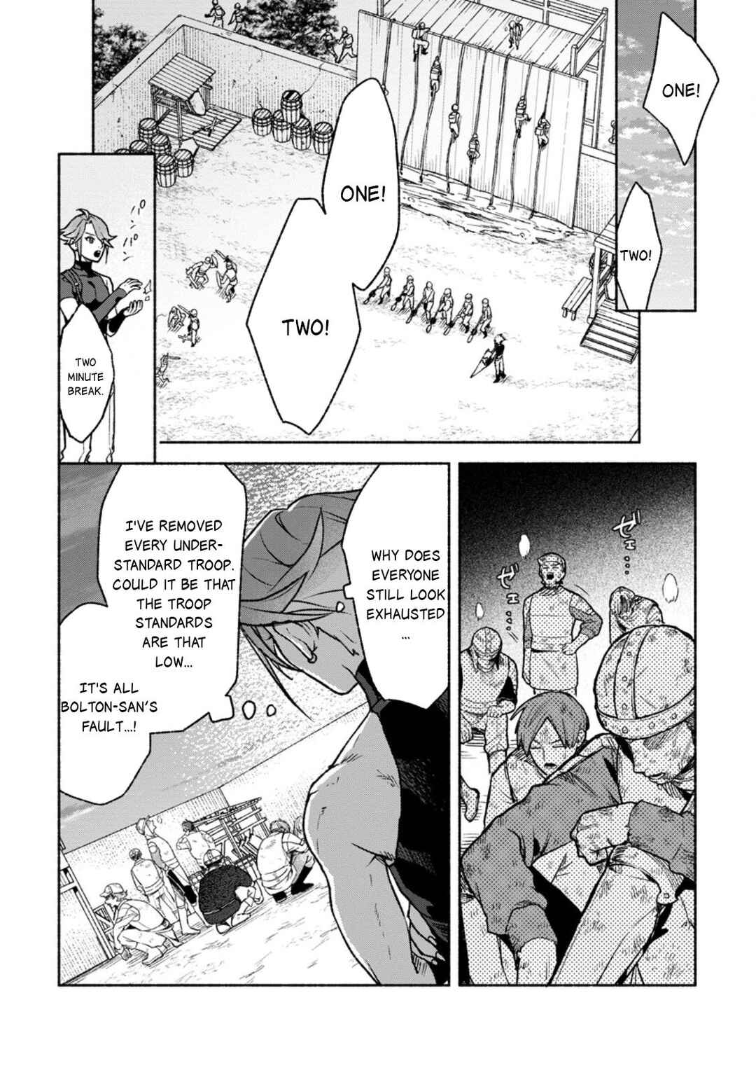 Sono Monban, Saikyou ni Tsuki: Tsuihou Sareta Bougyoryoku 9999 no Senshi, Outo no Monban to shite Musou Suru Chapter 41 - Page 12