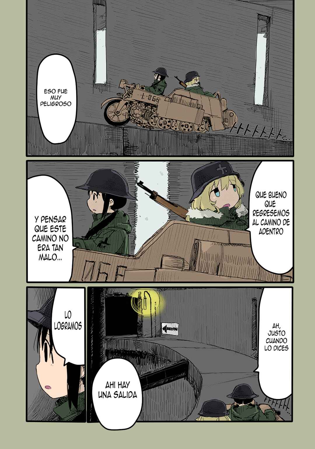 Shoujo Shuumatsu Ryokou (Fan Colored) Chapter 18 - Page 14