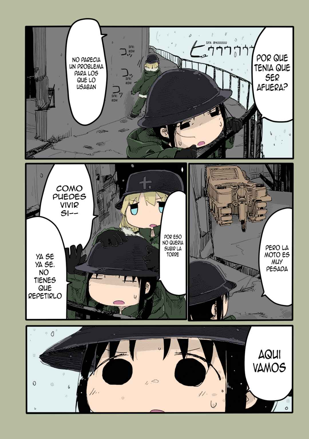 Shoujo Shuumatsu Ryokou (Fan Colored) Chapter 18 - Page 9